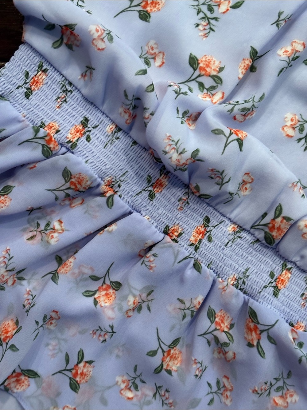 1. STATE from REVOLVE Smock Neck Dress in Floral Twilight - Size Small - Picture 5 of 9
